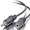 3.5mm Male to Female  Stereo Audio Cables