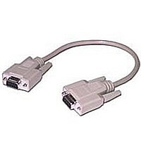 DB 9 Female to Female Null Modem Cable in Beige