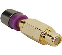 F-Conn RCA Gold Compression Type Connectors for the Mini Coax - Female