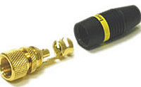18 AWG RG6 Crimp-On F-Type Connector - 4pk