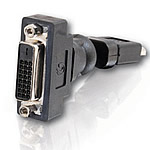 360° Rotating HDMI® Male to DVI-D™ Female Adapter