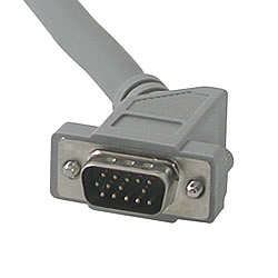 VGA Male to Male Cable with 45 Degree Angled Head