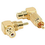 Right Angle RCA Adapters Male to Female