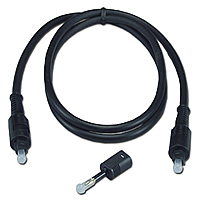 Toslink Digital/SPDIF Optical Audio Cable with MiniToslink Adaptor