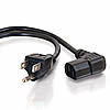 18 AWG Universal Right Angle Power Cord 