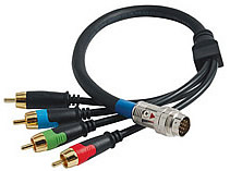 RapidRun™ Component Video with S/PDIF Digital Audio Flying Lead and 24K Gold Plated Conn.