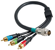 RapidRun™ Component Video Flying Lead with 24K Gold Plated Connectors 
