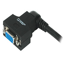VGA with 270 Degree Rotating Head Male to Female UXGA Monitor Cable 