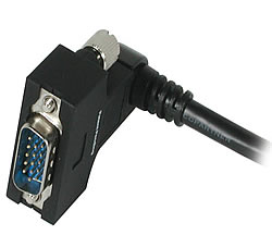VGA with 270 Degree Rotating Head Male to Male UXGA Monitor Cable 