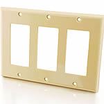 Decorative Triple Gang Wall Plate Cover 