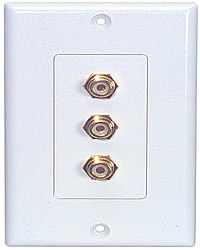 Component Video Wall Plate