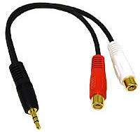 VALUE SERIES 3.5mm Stereo Plug/RCA Jack x 2 Y-Cable