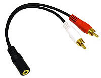 VALUE SERIES 3.5mm Stereo Jack/RCA Plug x 2 Y-Cable 