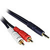 3.5 mm Stereo Male to Dual RCA Male Audio Cables