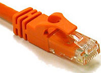 Cat6 550MHz Snagless Crossover Cable Orange