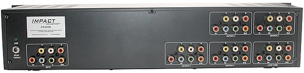 5-Output Rack Mount Component Video/Stereo Audio, Component Video + S/PDIF Digital Audio Distribution Amplifier – 2RU 