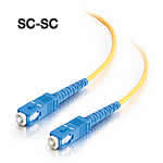 SC-SC 9/125 OS1 Simplex Singlemode PVC Fiber Optic Cable Constructed of Corning Fiber