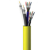 Composite In Wall Cable - (2) RG6QS + (2) Cat5E 