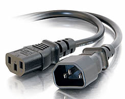 18 AWG Computer Power Extension Cord 