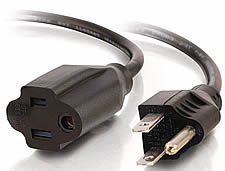 18 AWG Outlet Saver Power Extension Cord