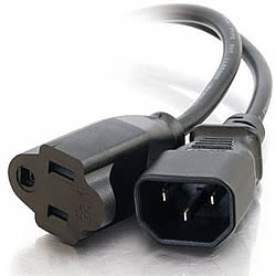 18 AWG Monitor Power Adapter Cord 