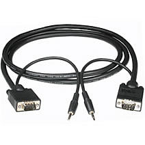 HD15 Male to Male UXGA MONITOR CABLE with 3.5mm AUDIO