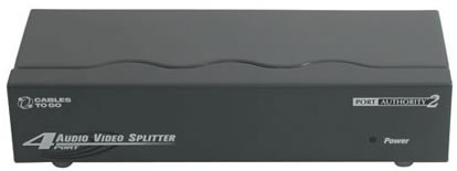 4-Port UXGA Monitor Splitter/Extender with Audio 