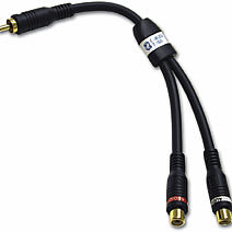 VELOCITY™ RCA Plug/RCA Jack x 2 RCA Adapter Y-Cable 
