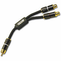 SONICWAVE™ 1 RCA Type Male to 2 RCA Type Female Audio Y-Cable 