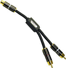 SONICWAVE™ 1 RCA Type Female to 2 RCA Type Male Audio Y-Cable 