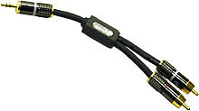 SONICWAVE™ 3.5mm Male TO 2 RCA Type Male Audio Y-Cable 